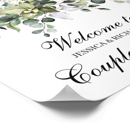Eucalyptus Douche Couple Welcome Poster (Coin)