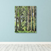 Eucalyptus Drievoudig Canvas Afdruk (Insitu (Houten vloer))