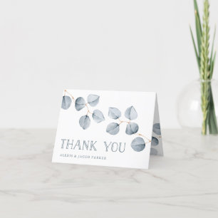 Eucalyptus Eenvoud Bruiloft Bedankkaart