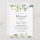 Eucalyptus Eenvoudig Bruin Bloemen Pensioen Partij Kaart (Voorkant)