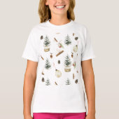 Eucalyptus eikels Kerstmis T-shirt (Voorkant)