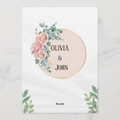 Eucalyptus Elegance Wedding Invitation (Dos)