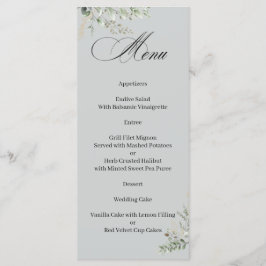 Eucalyptus Elegant Calligraphy Menu