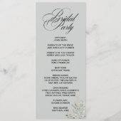 Eucalyptus Elegant double side program card  Programma (Achterkant)