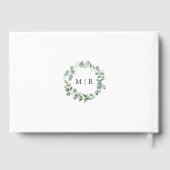 Eucalyptus Élégant Livre d'hôtes Mariage de verdur (Verso)