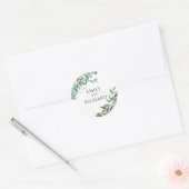 Eucalyptus Elegant Ronde Sticker (Envelop)