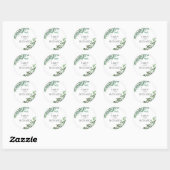 Eucalyptus Elegant Ronde Sticker (Vel)