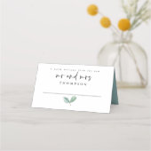 Eucalyptus Elegant Script Namen Datum Bruiloft (Voorkant)
