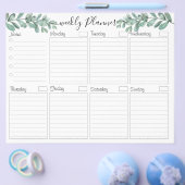 Eucalyptus Elegant Weekly Planner voor Kaart Flyer (Enkel)