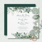 Eucalyptus Emerald Green Elegant Sage Greenery Save The Date