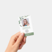 Eucalyptus Employee Photo Logo Barcode Name Badge (Handheld)