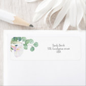 Eucalyptus en calla flower - vrijgezellenfeest etiket (Insitu)