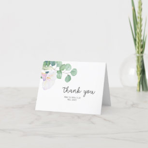 Eucalyptus en calla - Trouwfeest bedankt
