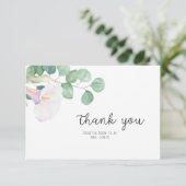 Eucalyptus en calla - Vrijgezellenfeest dank u Kaart (Staand voorkant)