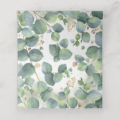 Eucalyptus en goud laat groen elegant (Binnenkant ongevouwen)