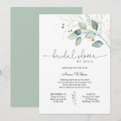 Eucalyptus en Goud Vrijgezellenfeest per Mail Kaart (Voorkant / Achterkant)