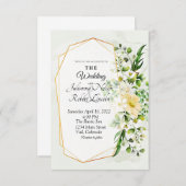 Eucalyptus en goudbruinkooluitnodiging kaart (Voorkant / Achterkant)