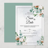 Eucalyptus en Katoen Bliss Kaart (Voorkant / Achterkant)