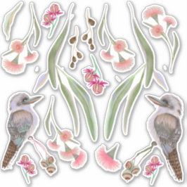 Eucalyptus en Kookaburra Sticker