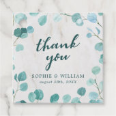 Eucalyptus en Marble Hartelijk dank Bedankjes Labels (Voorkant)