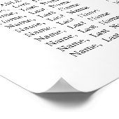 Eucalyptus en Rozen 10 Tabellen Bindende SITUATIE Poster (Hoek)