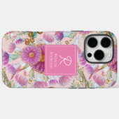 Eucalyptus en Wattle roze bloeit Case-Mate iPhone Case (Achterkant (horizontaal))