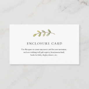 Eucalyptus Enclosure Card Informatiekaartje