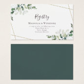 Eucalyptus Enclosure Kaart BUDGET Weddenschap (Voorkant /achterkant)