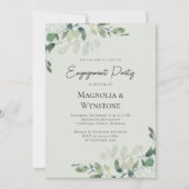 Eucalyptus Engagement Party Kaart (Voorkant)