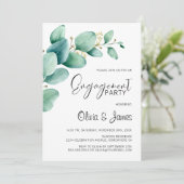 Eucalyptus Engagement Party Kaart (Staand voorkant)