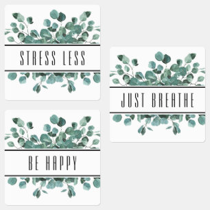 Eucalyptus Essential Étiquettes de la bouteille à