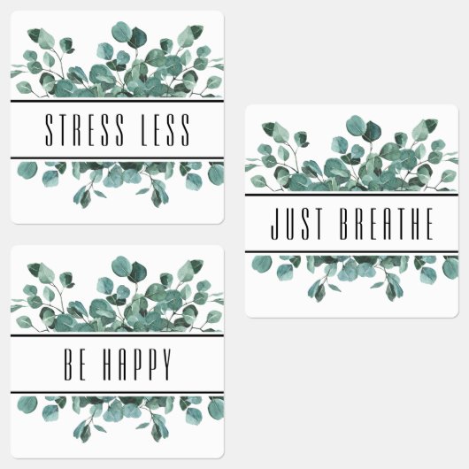 Eucalyptus Essential Étiquettes de la bouteille à (Groupe)