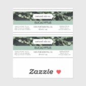 Eucalyptus Essential Oils Étiquette de la bouteill (Feuille)