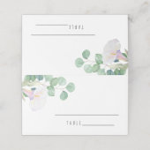 Eucalyptus et calla - Cartes de table de mariage (Extérieur déplié)