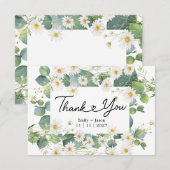 Eucalyptus et carte de remerciements botanique mar (Devant / Derrière)