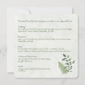Eucalyptus et Faire-part de mariage des Cercles de (Dos)