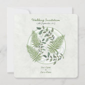 Eucalyptus et Faire-part de mariage des Cercles de (Devant)