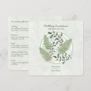 Eucalyptus et Faire-part de mariage des Cercles de