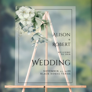 Eucalyptus et fleurs translucides mariage ACCUEIL
