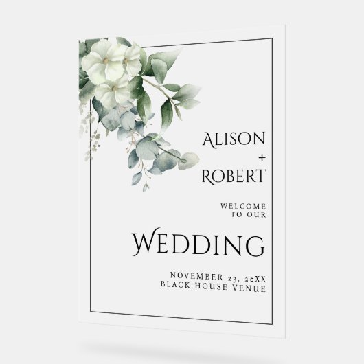 Eucalyptus et fleurs translucides mariage ACCUEIL (Angle)