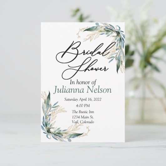 Eucalyptus et invitation à l'or (Debout devant)