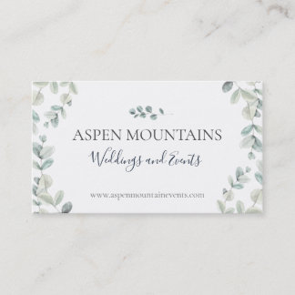 Eucalyptus Event Planner Visitekaartjes