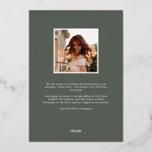 Eucalyptus & Faire-part de graduation des huiles d (Verso)