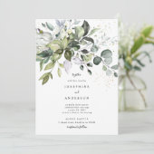 Eucalyptus Faire-part de mariage (Debout devant)