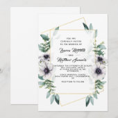 Eucalyptus Faire-part de mariage (Devant / Derrière)