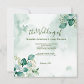 Eucalyptus Faire-part de mariage (Devant)