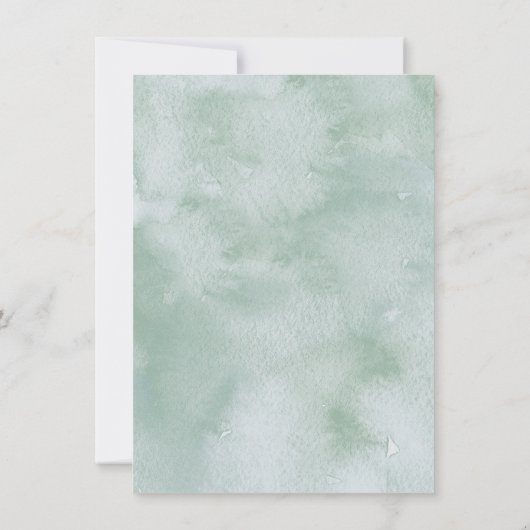 Eucalyptus Faire-part de mariage de verdure (Dos)