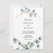 Eucalyptus Faire-part de mariage de verdure (Devant)