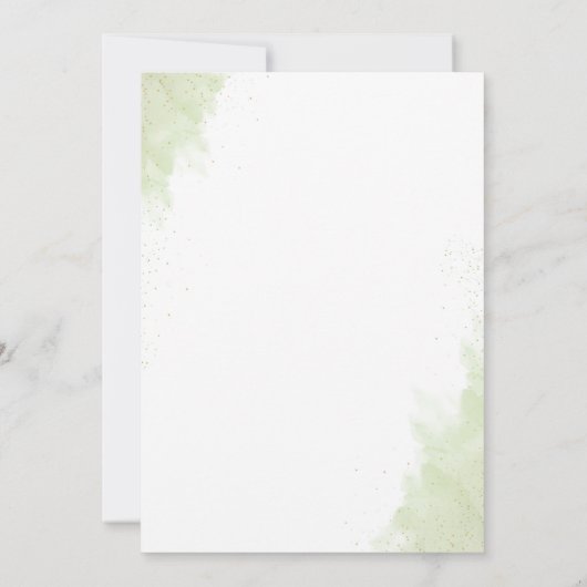 Eucalyptus Faire-part de mariage de verdure (Dos)