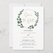 Eucalyptus Faire-part de mariage de verdure (Devant)